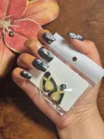 black and gold fashion earring